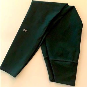 Alo* 7/8 high waist airlift legging XS- dark green